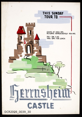 Plakat, Veranstaltungsplakat, Herrnsheim Castle (dc-r docu center ramstein RR-F)