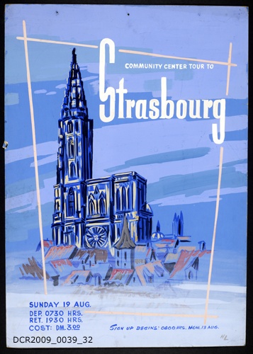 Plakat, Veranstaltungsplakat, Strasbourg (dc-r docu center ramstein RR-F)