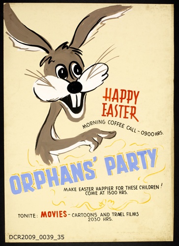 Plakat, Veranstaltungsplakat, Orphan’s Party (dc-r docu center ramstein RR-F)