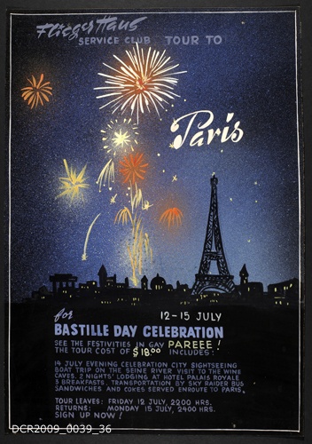 Plakat, Veranstaltungsplakat, Paris (dc-r docu center ramstein RR-F)