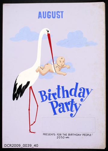 Plakat, Veranstaltungsplakat, Birthday Party (dc-r docu center ramstein RR-F)