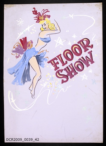 Plakat, Veranstaltungsplakat, Floor Show (Frau) (dc-r docu center ramstein RR-F)