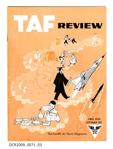 Magazin, TAF Review, The Twelfth Air Force Magazine, Final Issue, September 1957 (dc-r docu center ramstein RR-F)