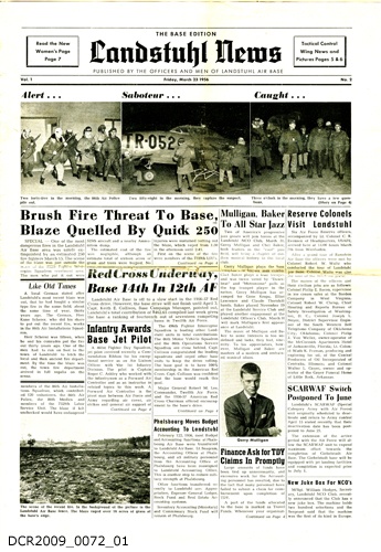 Standortzeitung, Landstuhl News, Vol. 1, Nr. 2, 23. März 1956 (dc-r docu center ramstein RR-F)