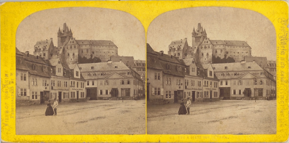 Stereofoto Ansicht von Diez (Museum im Grafenschloss Diez CC BY-NC-SA)