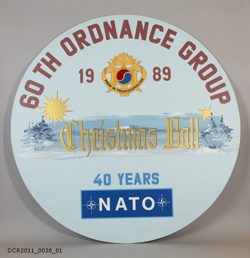 Schild, 60th Ordnance Group 1989 Christmas Ball (dc-r docu center ramstein CC BY-NC-SA)