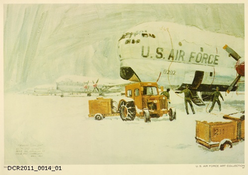 Plakat, U.S. Air Force Art Collection, Morning Cleanoff (dc-r docu center ramstein RR-F)