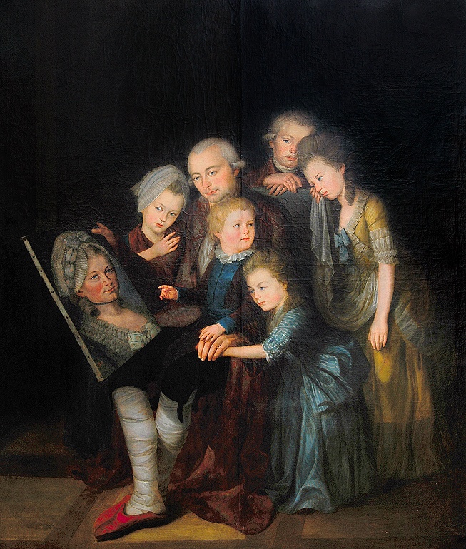 Hofgärtner Ernst August Bernhard Petri und seine Kinder (Stadtmuseum Zweibrücken CC BY-NC-SA)