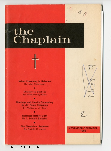 Heft, The Chaplain, Vol. 23, Nr. 6, November - December 1966 (dc-r docu center ramstein RR-F)