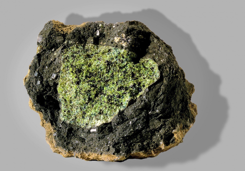 Lherzolith (Naturkundemuseum Gerolstein CC BY-NC-SA)