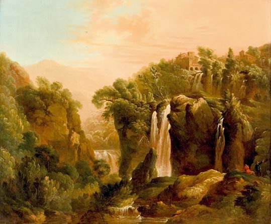 Die Wasserfälle von Tivoli (Mittelrhein-Museum Koblenz CC BY-NC-SA)