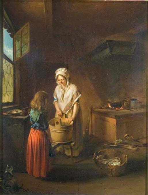 Die Wäscherin mit Kind (Mittelrhein-Museum Koblenz CC BY-NC-SA)