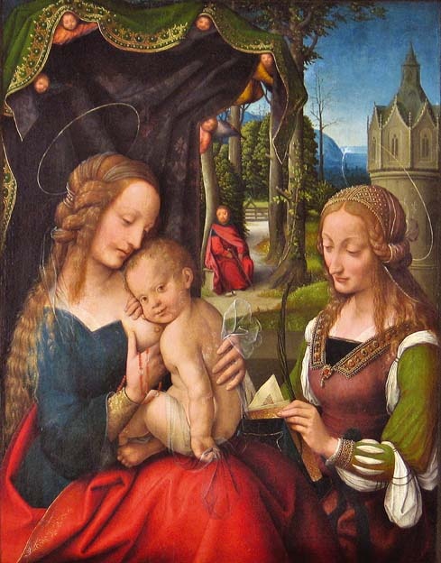 Heilige Familie mit der heiligen Barbara (Mittelrhein-Museum Koblenz CC BY-NC-SA)