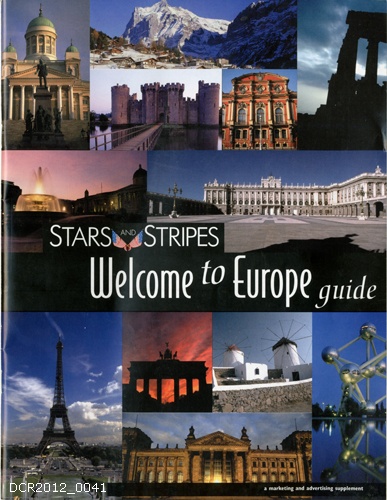 Informationsschrift, Stars and Stripes Welcome to Europe Guide (dc-r docu center ramstein RR-F)