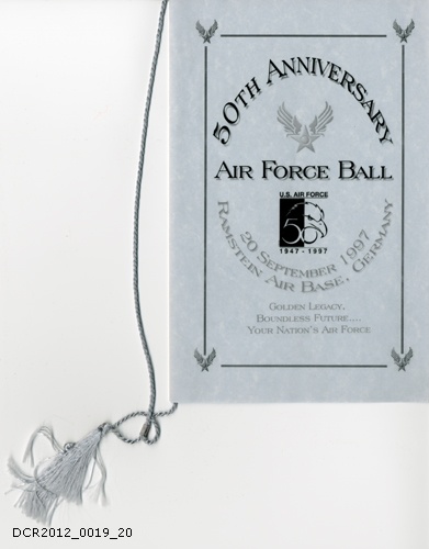 Programm, 50th Anniversary Air Force Ball (dc-r docu center ramstein CC BY-NC-SA)