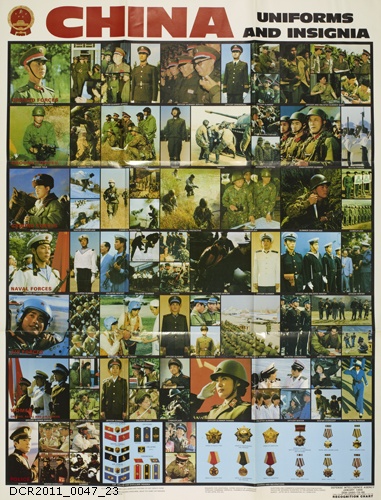 Recognition Chart DDB-2680-79-88 China Uniforms und Insignia (dc-r docu center ramstein RR-F)