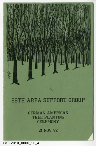 Programm, German - American Tree Planting Ceremony (dc-r docu center ramstein CC BY-NC-SA)