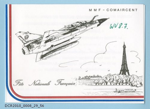 Einladungskarte, Féte Nationale Francaise (dc-r docu center ramstein CC BY-NC-SA)