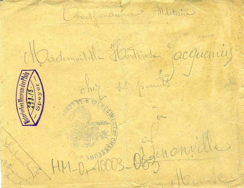 Französischer Brief (Historisches Museum der Pfalz, Speyer CC BY)