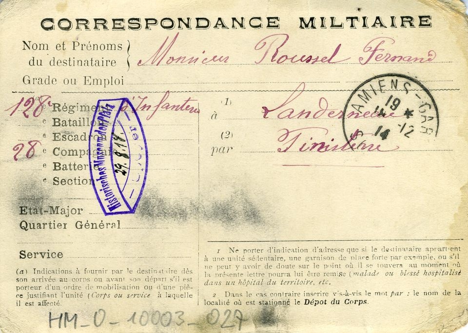 Französische Militärkorrespondenz (Historisches Museum der Pfalz, Speyer CC BY)