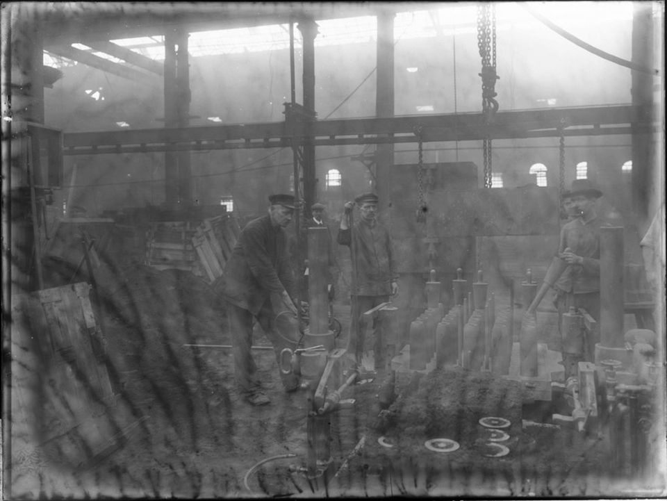 Glasplattennegativ Kriegslieferungen Frankenthal (Historisches Museum der Pfalz, Speyer CC BY)
