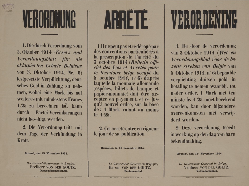 Wandanschlag, dreisprachig (Historisches Museum der Pfalz, Speyer CC BY)