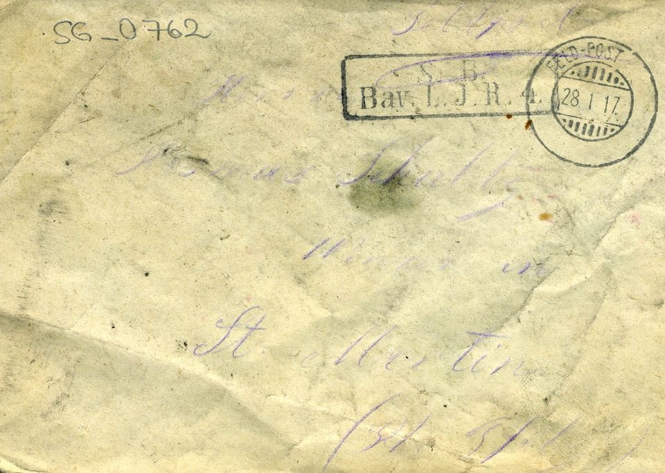 Umschlag eines Feldpostbriefes (Historisches Museum der Pfalz, Speyer CC BY)