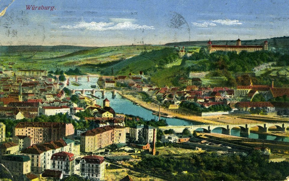 Feldpostkarte aus Würzburg (Historisches Museum der Pfalz, Speyer CC BY)