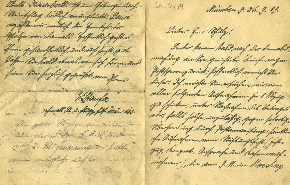 Brief an Herrn Schultz (Historisches Museum der Pfalz, Speyer CC BY)