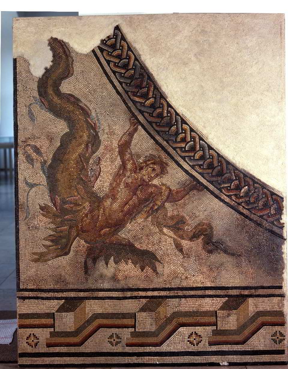 Tritonen Mosaik (Rheinisches Landesmuseum Trier CC BY-NC-SA)