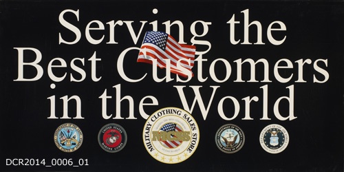 Werbeplakat, Serving the Best Customers in the World (dc-r docu center ramstein CC BY-NC-SA)
