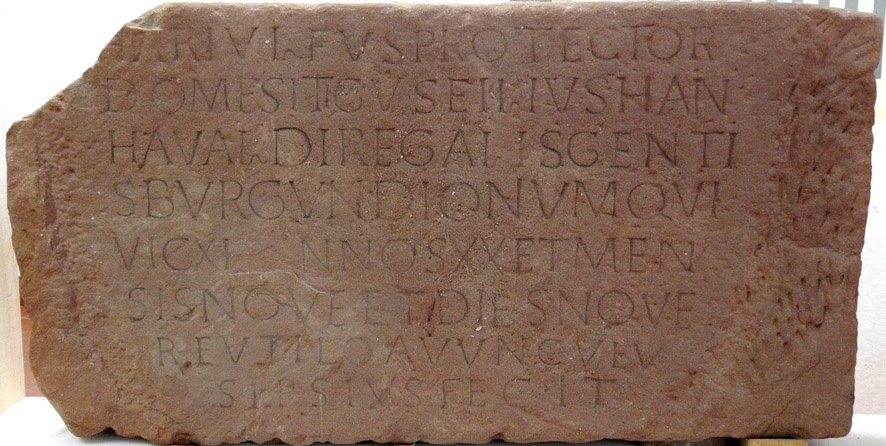 Grabinschrift des Hariulfus (Rheinisches Landesmuseum Trier CC BY-NC-SA)