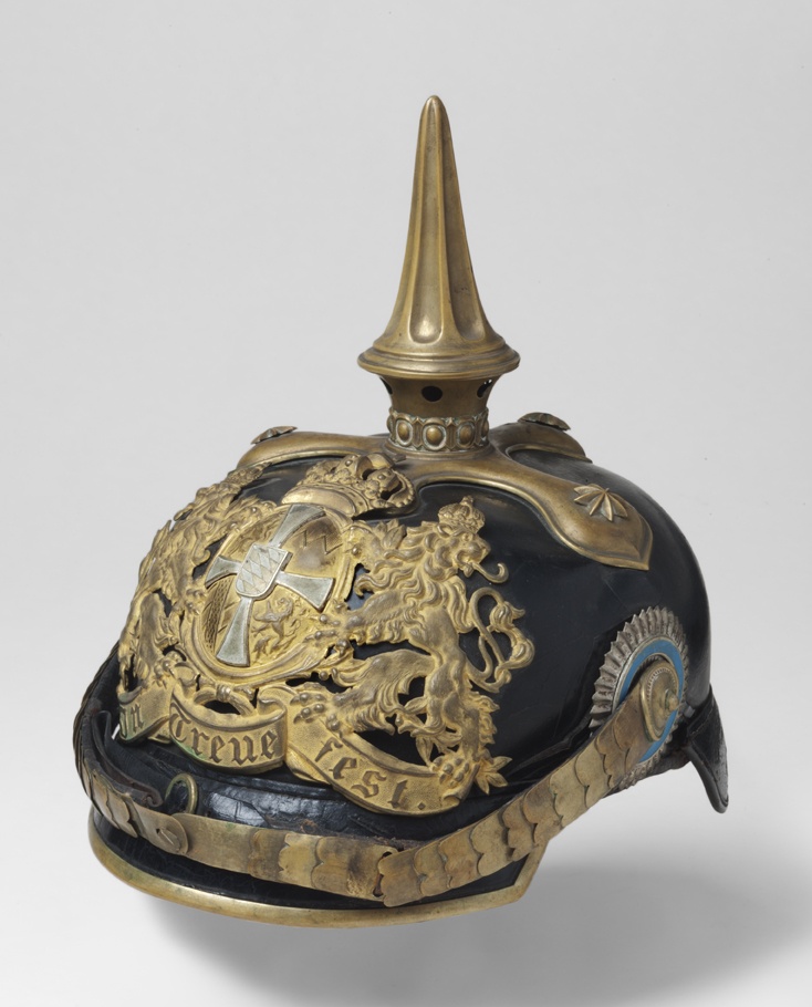 Helm für Reserveoffiziere der bayerischen Infanterie, M 1886 (Historisches Museum der Pfalz, Speyer CC BY)