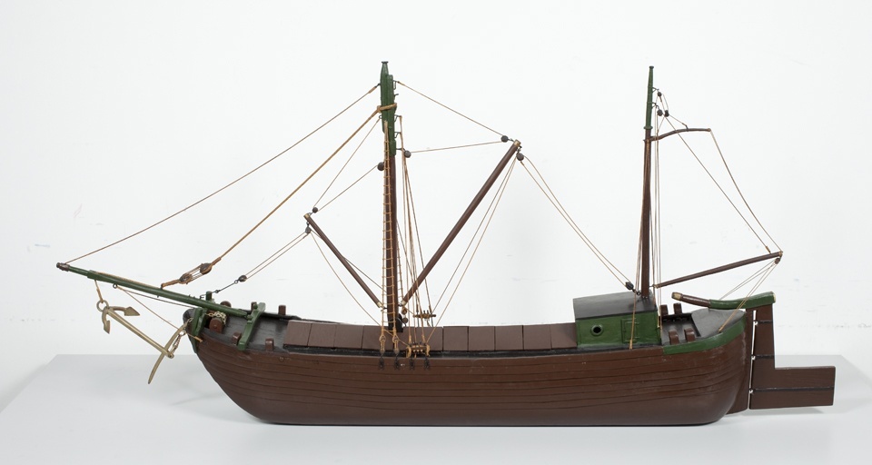 Werftmodell einer Samoreuse (Rendenbach-Schiff) (Stadtmuseum Simeonstift Trier CC BY-NC-ND)