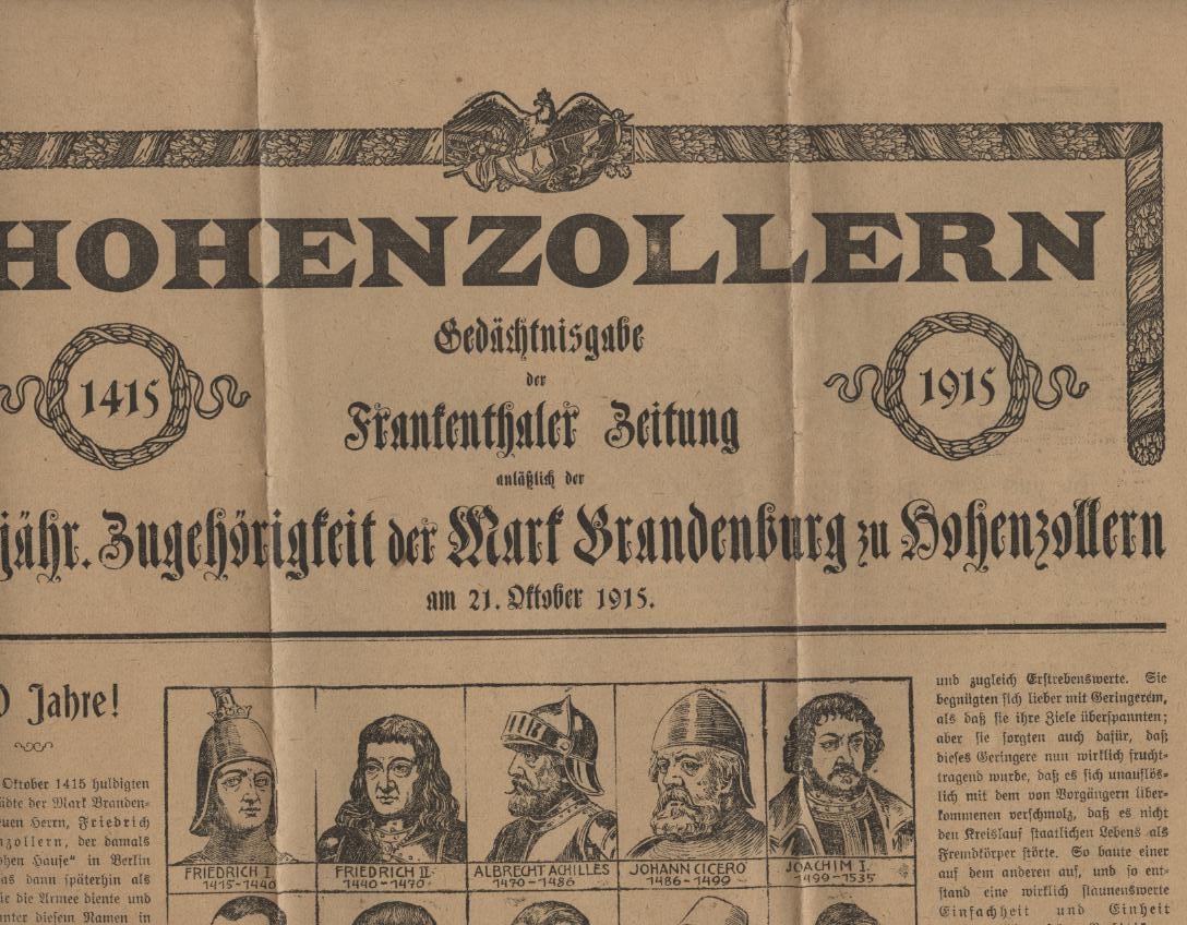 Zeitungsseite (Historisches Museum der Pfalz, Speyer CC BY)