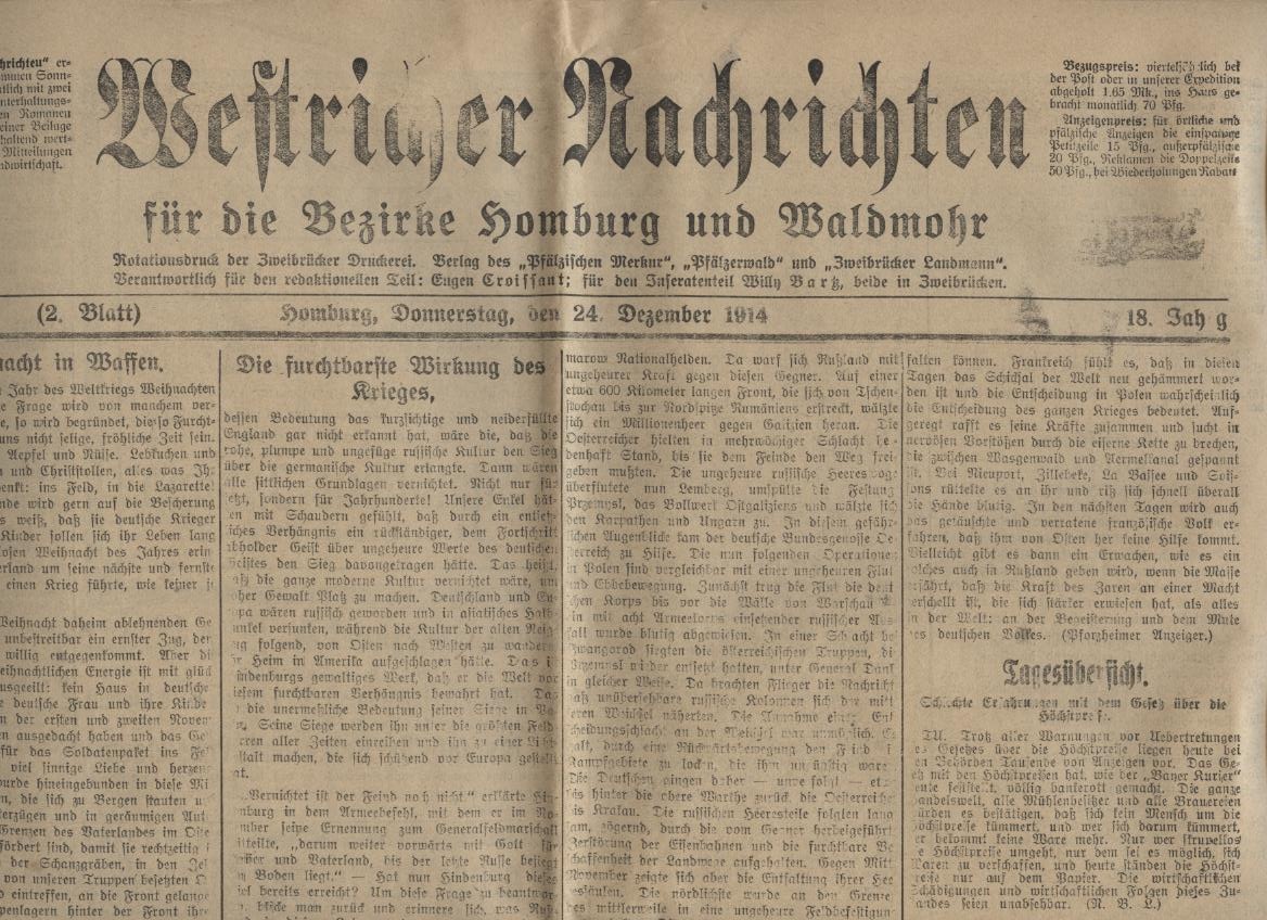 Zeitung (Historisches Museum der Pfalz, Speyer CC BY)