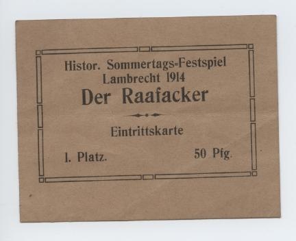 Eintrittskarte (Historisches Museum der Pfalz, Speyer CC BY)