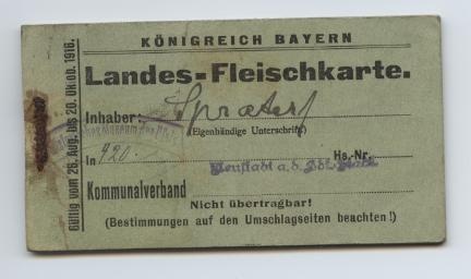 Landesfleischkarte (Historisches Museum der Pfalz, Speyer CC BY)