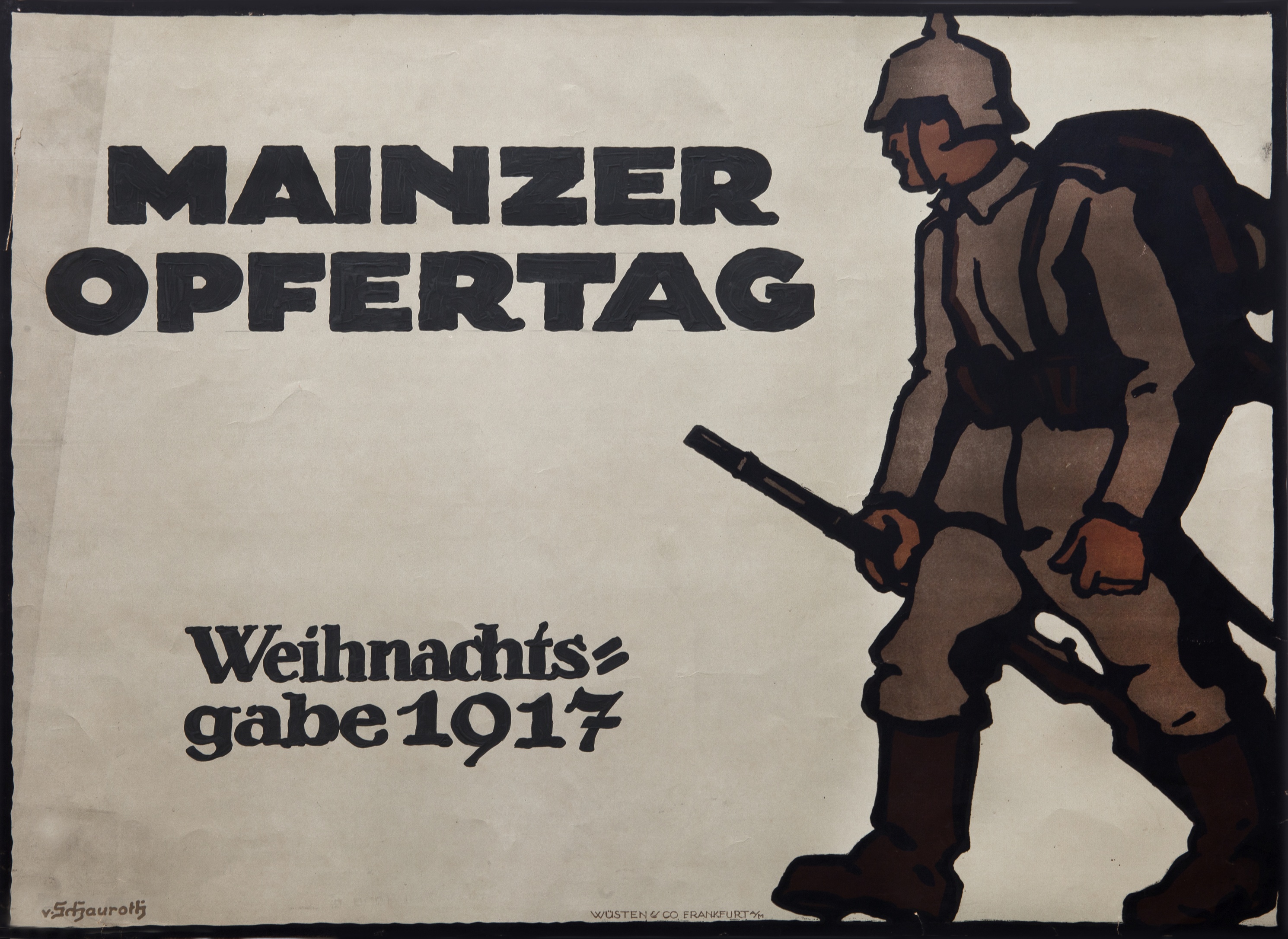 Mainzer Opfertag. Weihnachtsgabe 1917 (Gutenberg-Museum CC BY-NC-SA)
