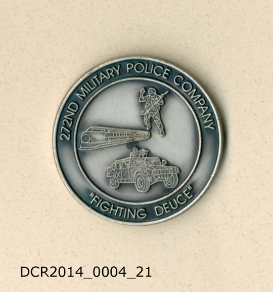 Gedenkmünze, Challenging Coin, 272nd Military Police Company, Fighting Deuce (&quot;dc-r&quot; docu center ramstein CC BY-NC-SA)