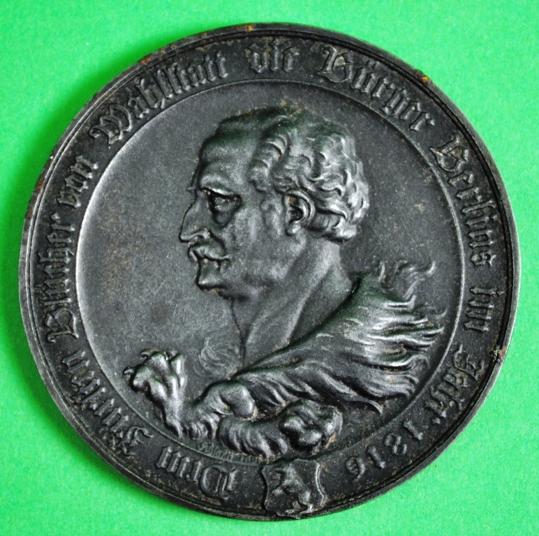 Medaille St. Georg tötet den Drachen< (Blüchermuseum Kaub CC BY-NC-SA)