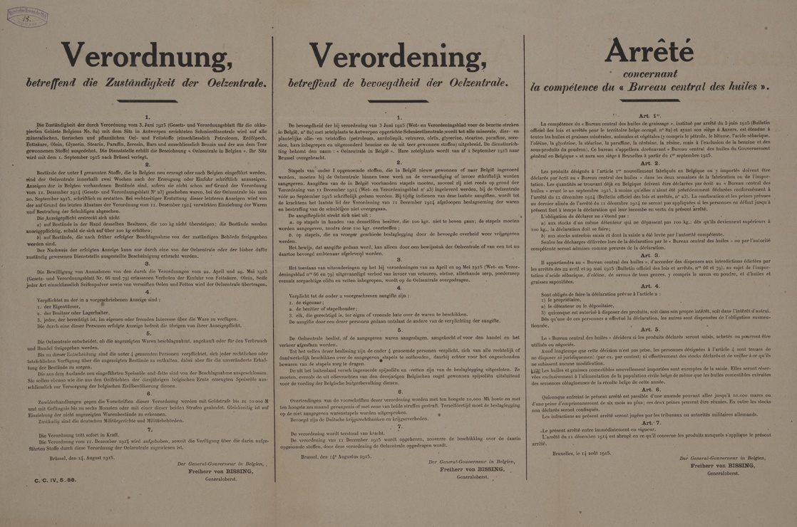 Dreisprachiger Wandanschlag (Historisches Museum der Pfalz, Speyer CC BY)