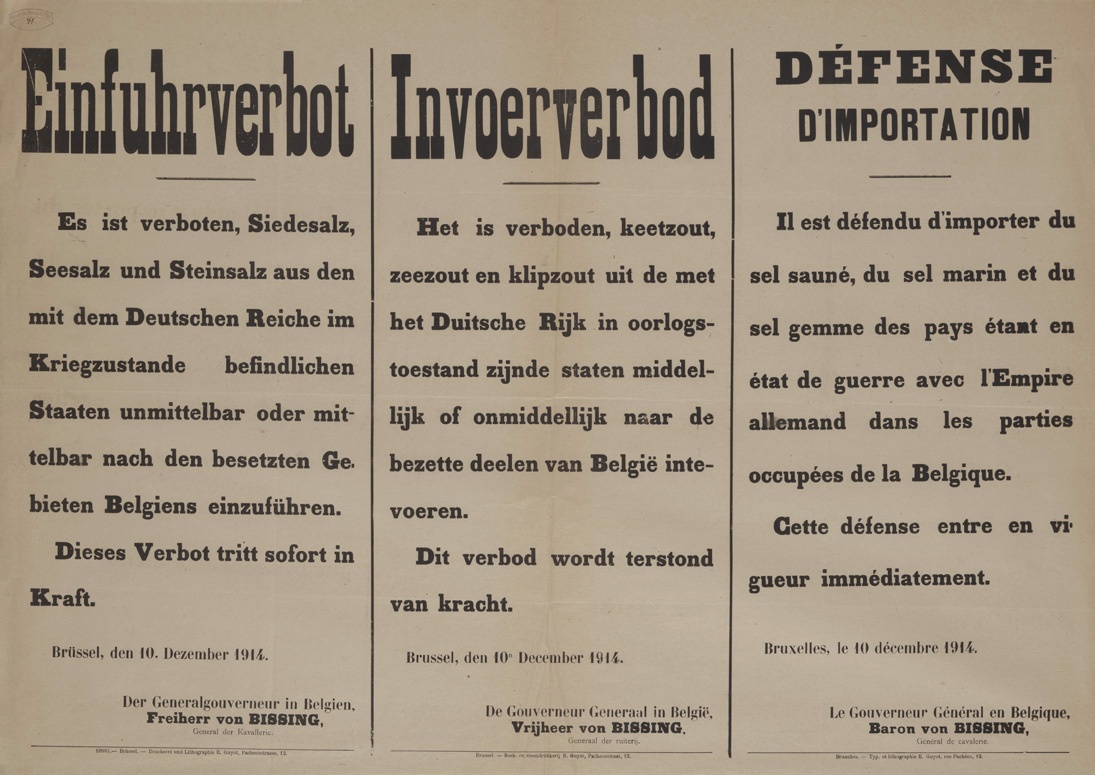 Einfuhrverbot, dreisprachig (Historisches Museum der Pfalz, Speyer CC BY)