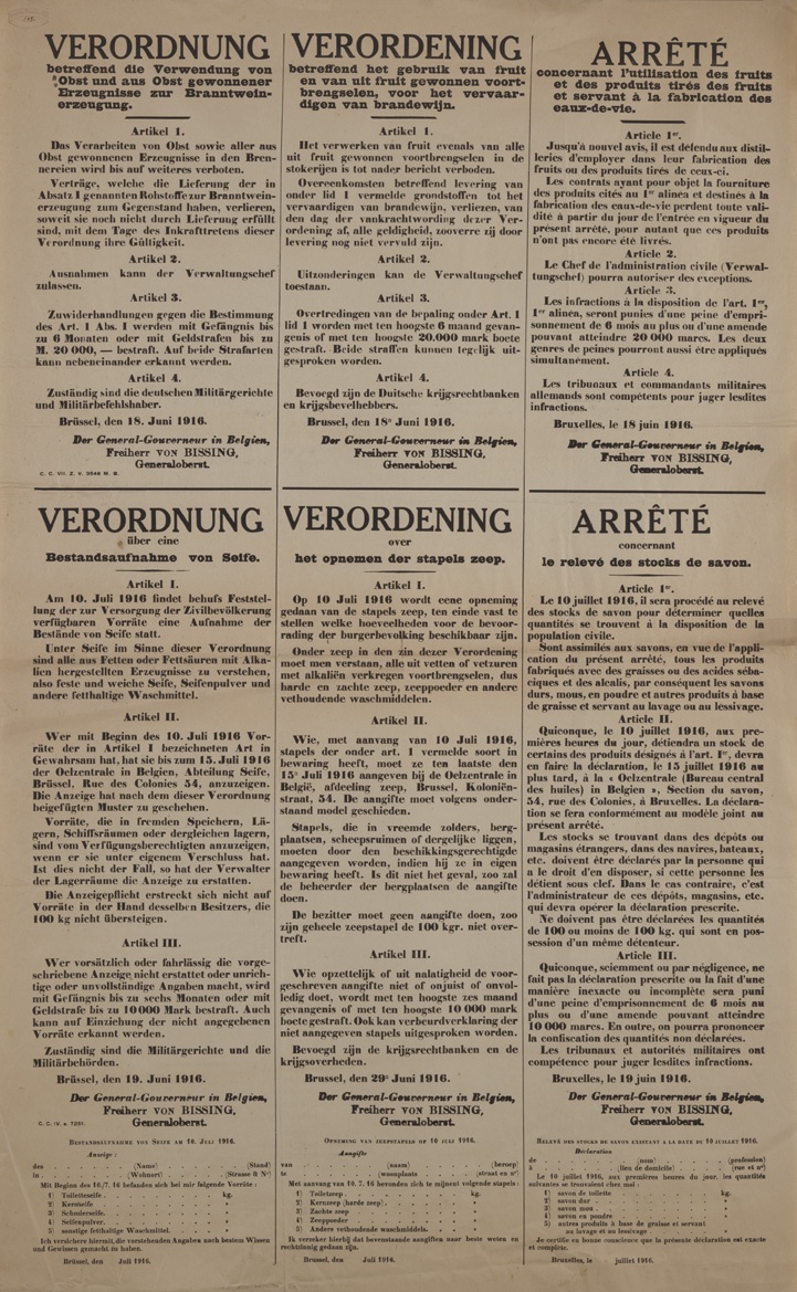 Zwei Verordnungen, dreisprachig (Historisches Museum der Pfalz, Speyer CC BY)