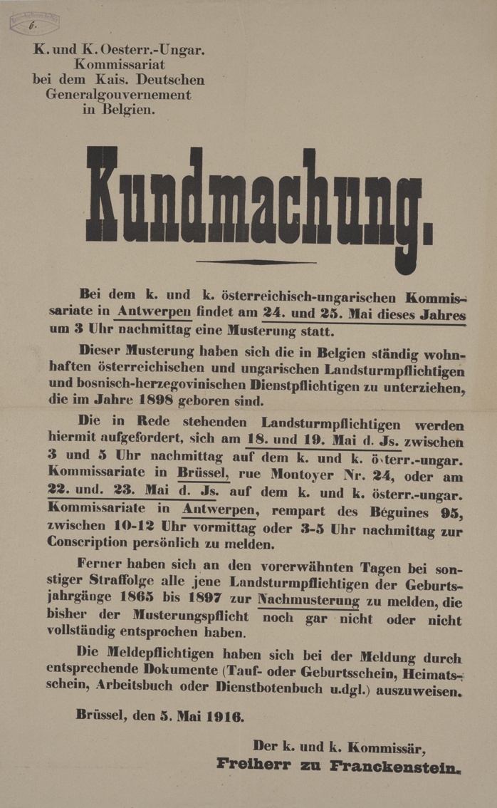 Kundmachung (Historisches Museum der Pfalz, Speyer CC BY)
