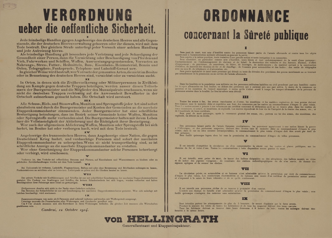 Verordnung, zweisprachig (Historisches Museum der Pfalz, Speyer CC BY)