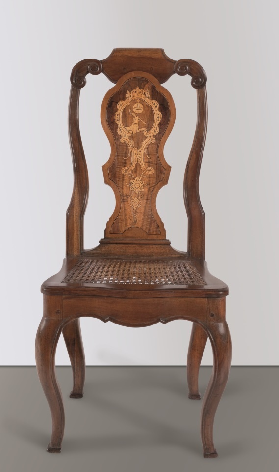 Stuhl mit Marketerie (Stadtmuseum Simeonstift Trier CC BY-NC-ND)
