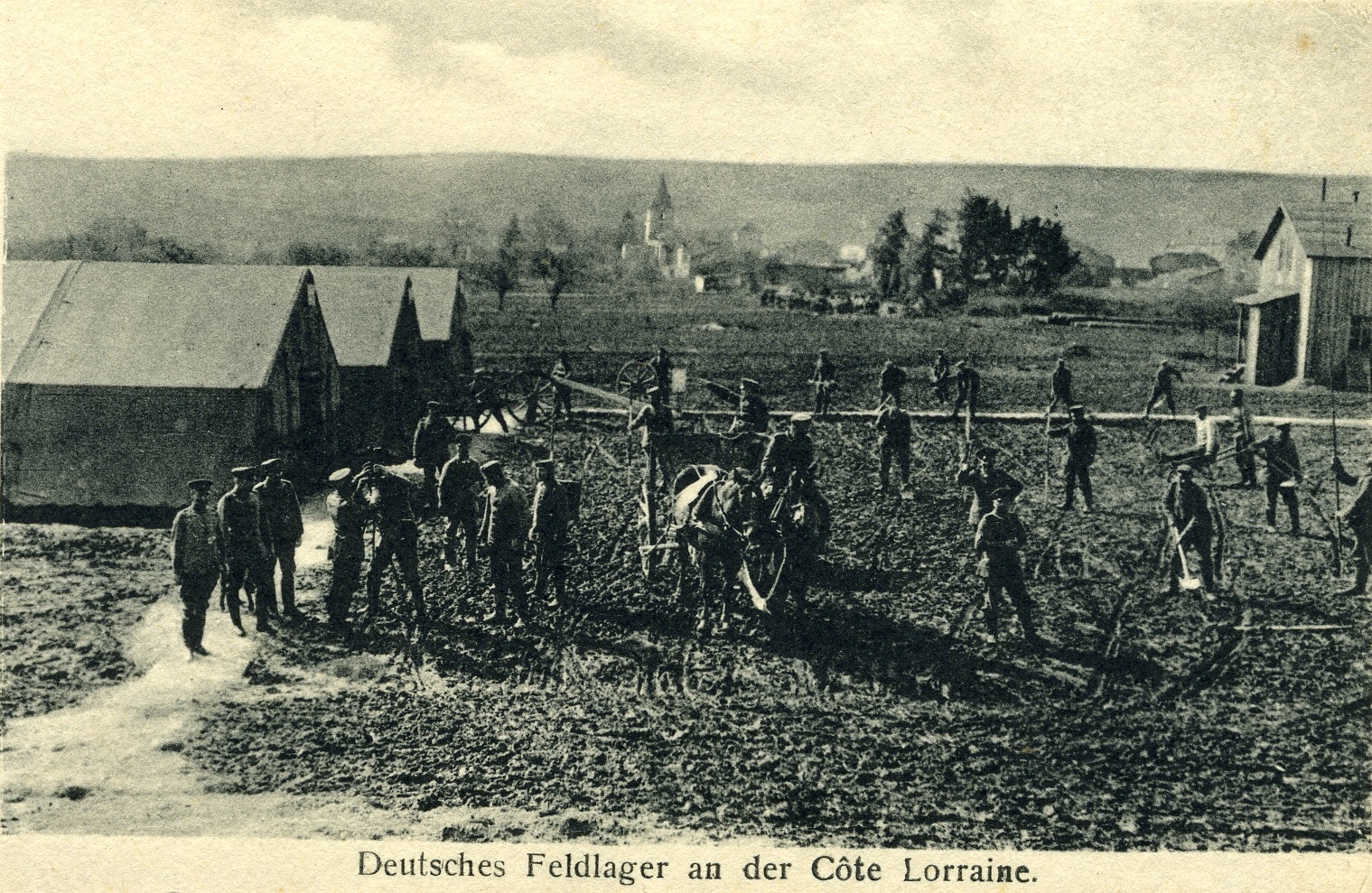 Feldpostkarte "Deutsches Feldlager an der Côte Lorraine" (Historisches Museum der Pfalz, Speyer CC BY)