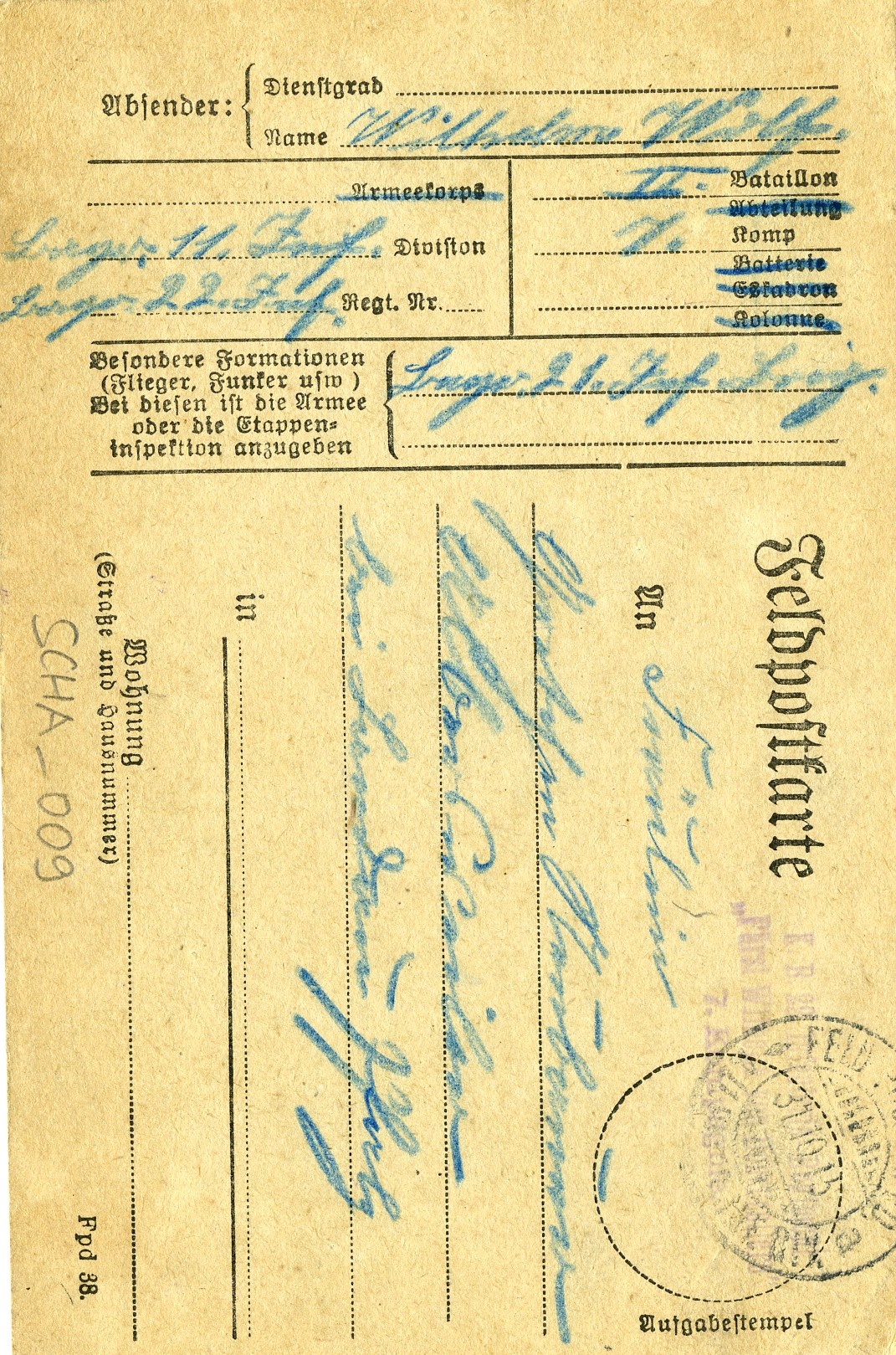 Feldpostkarte  (Historisches Museum der Pfalz, Speyer CC BY)