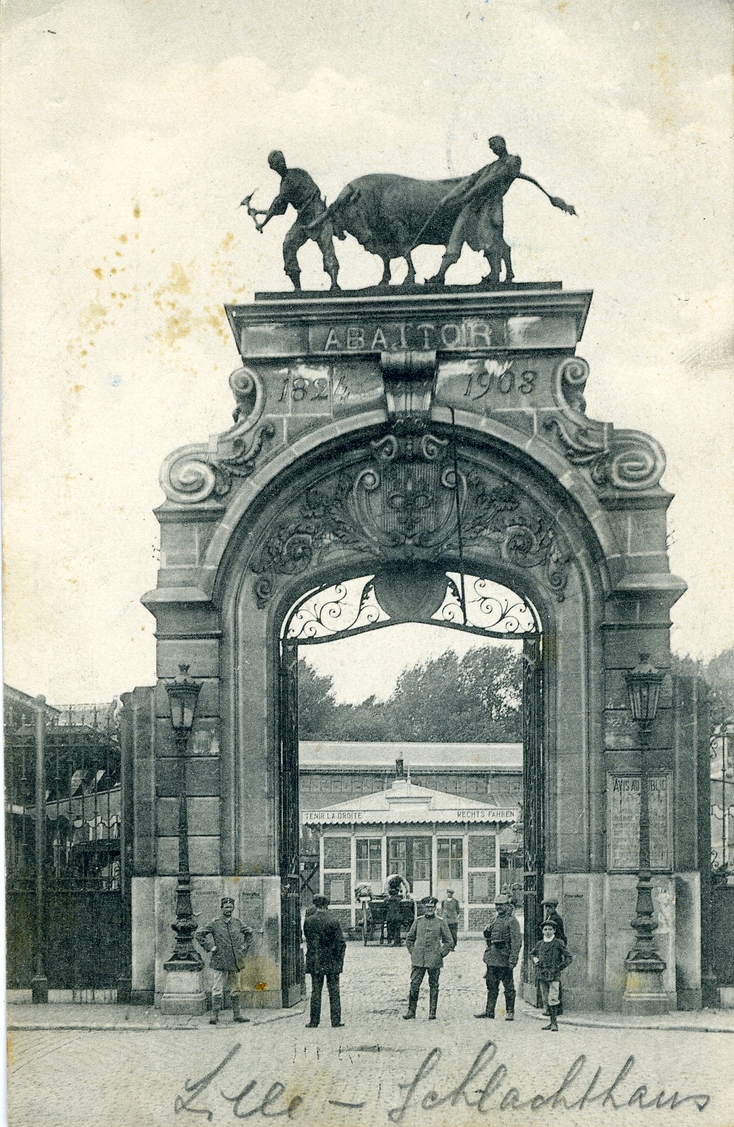 Fotopostkarte "Schlachthof Lille" (Historisches Museum der Pfalz, Speyer CC BY)